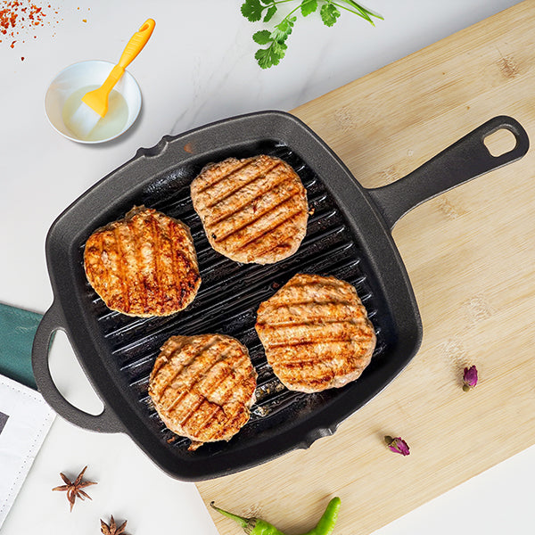 Crownstone Cast Iron Grill Pan - 10'' Inch (24cm)